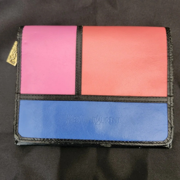 YVES SAINT LAURENT VINTAGE 1965 Mondrian Wallet - Picture 1 of 16